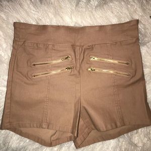 Nude High Waisted Guess Shorts